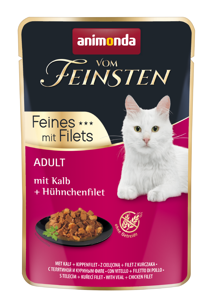 animonda Katzen-Nassfutter Filet Kalb + Hähnchenfilet